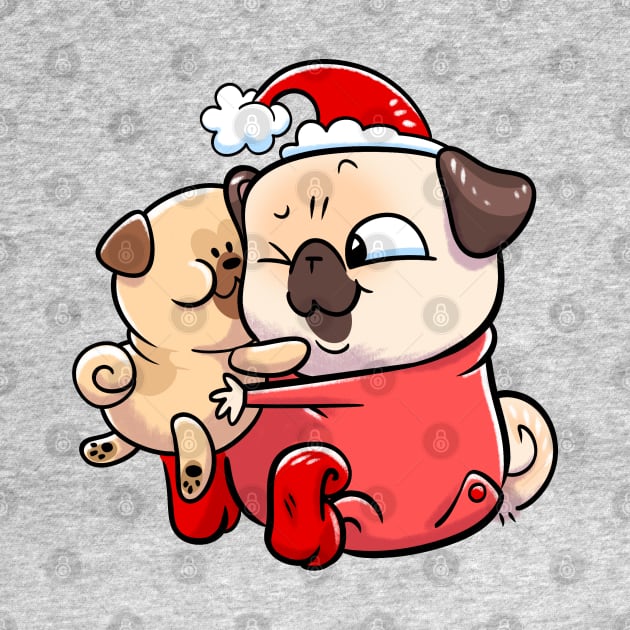 Elf Pug - Snuggle pug by Inkpug